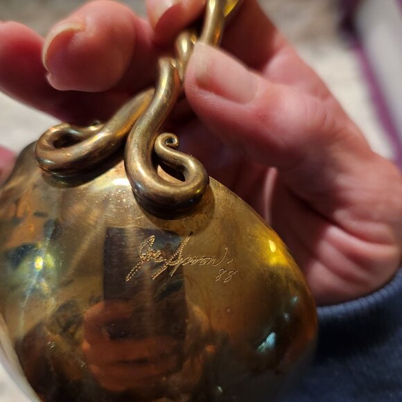 Vintage Handcrafted Brass Ladle By Joe Spoon 88 - Picture 6 of 10